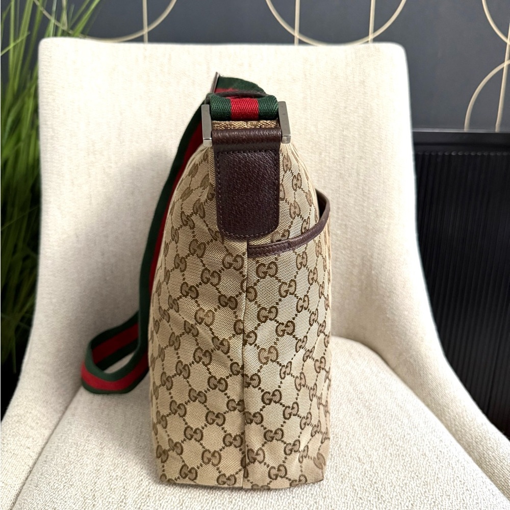 Authentic Gucci unisex messenger bag brown monogram canvas - Picture 11 of 16